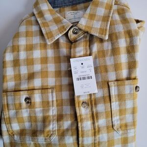 crewcuts Yellow Plaid Flannel Shirt